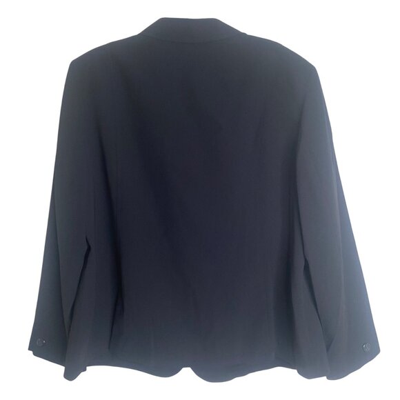 Style & Co. Blazer Jacket Women 18W Black Button Up Lined Career Office - Picture 3 of 7